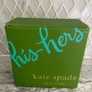 KATE SPADE BY LENOX HIS & HERS HIBALL GLASSES,NIB!